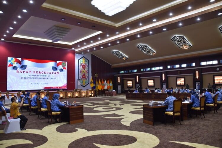 Wakil Gubernur Kalteng Pimpin Rapat Strategi Percepatan Vaksinasi