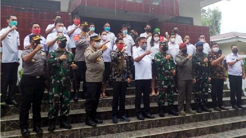 Olly Dondokambey dan Forkopimda Sulut Tinjau Vaksinasi Covid-19 di Minahasa Utara
