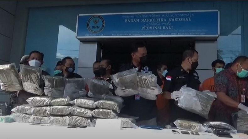 BNNP Bali Gagalkan Penyelundupan 50 Kg Ganja, Dikendalikan 2 Napi Lapas Kerobokan
