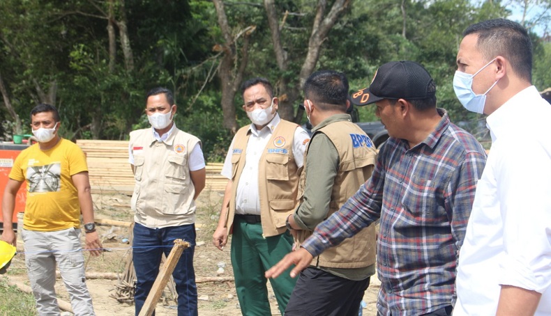 Deputi Rehabilitasi BNPB Tinjau Pembangunan Bendungan Intake Tungel Rp22,8 Miliar di Gayo Lues 