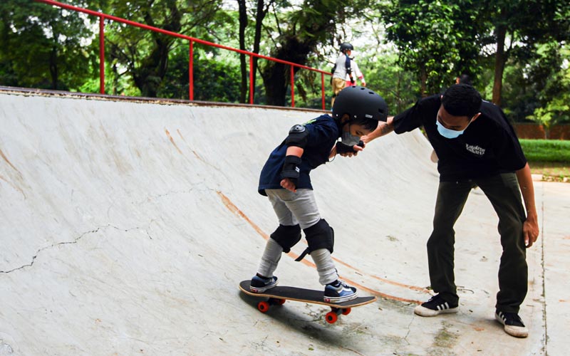 Seru-seruan Berlatih Skateboard di Green Skate Lesson  - Bagian 2