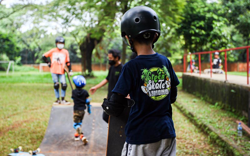 Seru-seruan Berlatih Skateboard di Green Skate Lesson  - Bagian 3