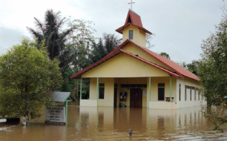 Empat Desa di Kapuas Hulu Terendam Banjir, Warga Diminta Waspada Sungai Meluap