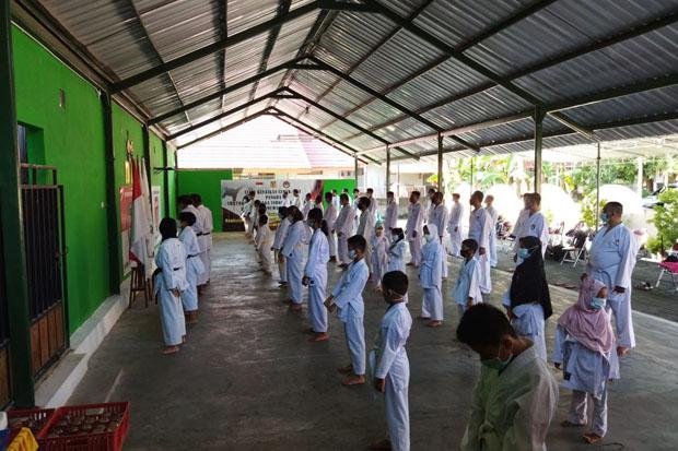 Dengan Prokes Covid-19 Ketat, Pengda Shokaido DIY Gelar Ujian Kenaikan Sabuk