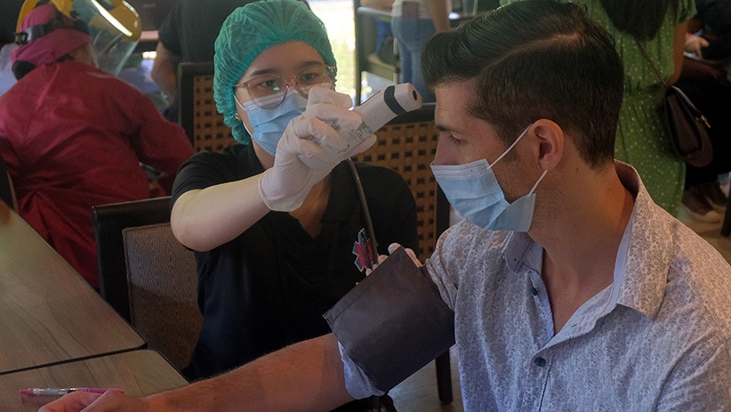 Persiapan Sanur Bali Zona Hijau, Ratusan WNA Divaksin Dosis Kedua  - Bagian 2