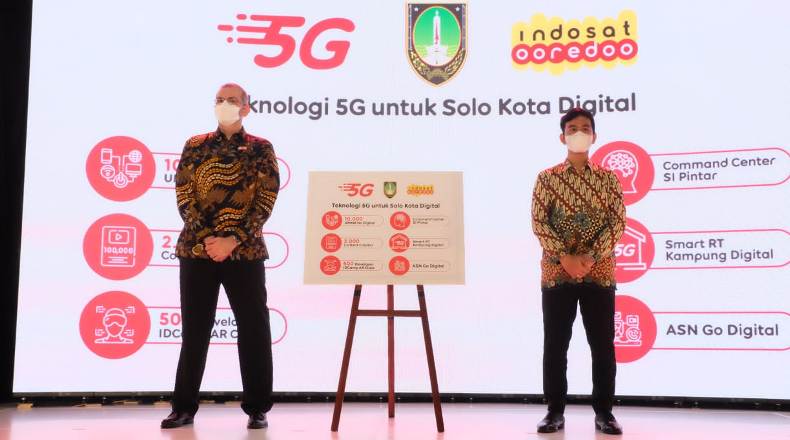Gibran Gembira Jumlah Operator Seluler Operasikan Jaringan 5G di Solo Bertambah 