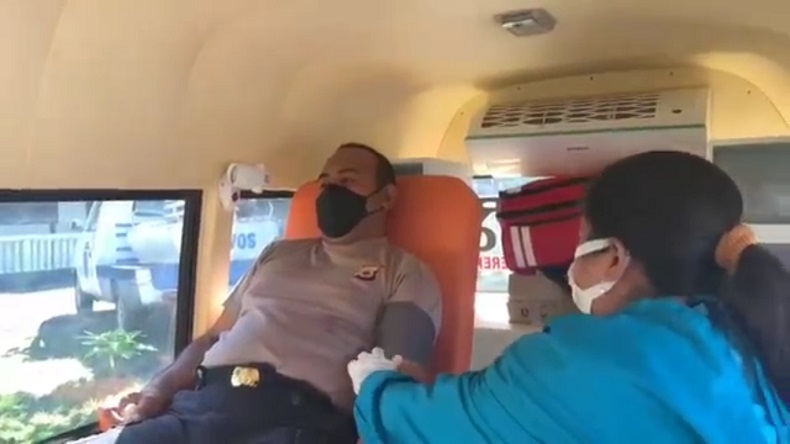 title Polres Tual Gelar Donor Darah dan Lomba Menembak  Polres Tual Gelar Donor Darah dan Lomba Menembak