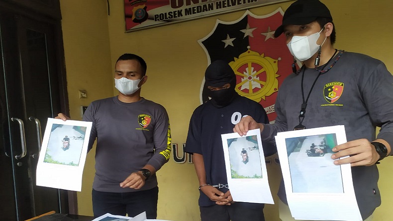 title Polisi Tangkap Perampas Handphone Pejalan Kaki di Medan yang Viral Polisi Tangkap Perampas Handphone Pejalan Kaki di Medan yang Viral