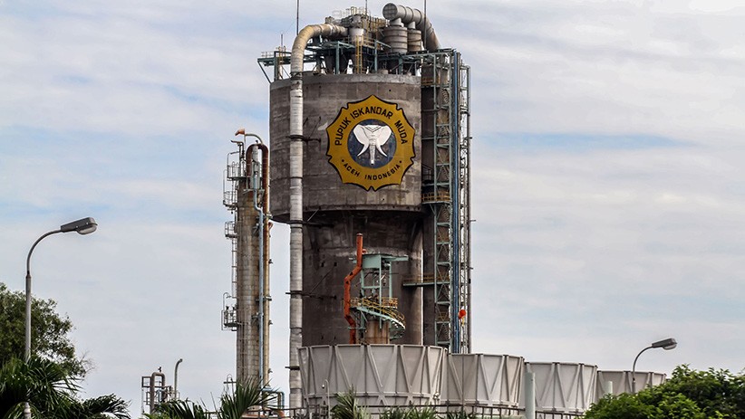 Suasana Pabrik Pupuk Iskandar Muda Berhenti Beroperasi - Bagian 3