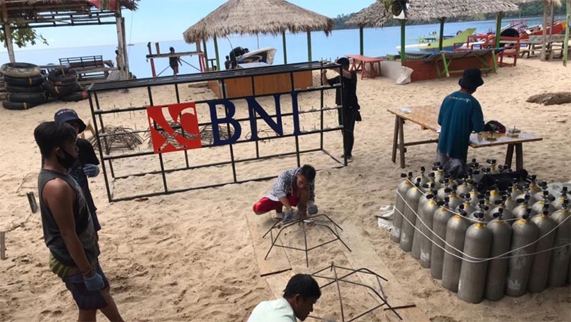 HUT ke-75, BNI Tanam 1.946 Bibit Terumbu Karang di Perairan Sulawesi Utara - Bagian 4