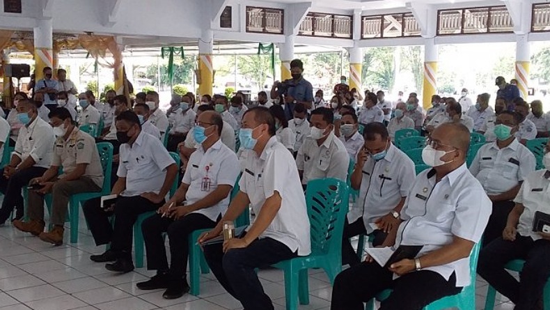 Muncul Klaster di Megaria, Bupati Sangihe Minta ASN Jadi Penggerak Vaksinasi Covid-19