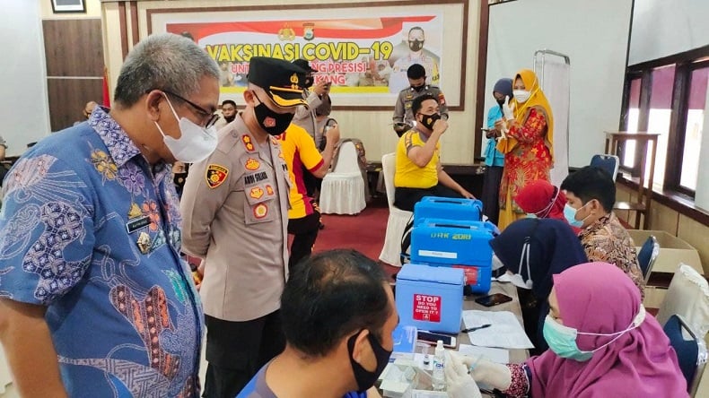 Polres Enrekang Ikut Siapkan Serbuan Vaksinasi Covid-19, Cek Lokasi Pelayanannya