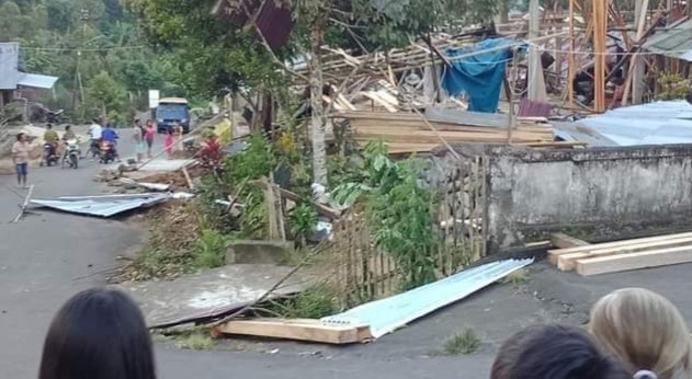 Puting Beliung di Tumaluntung Minsel, 43 Rumah Terdampak Kerusakan