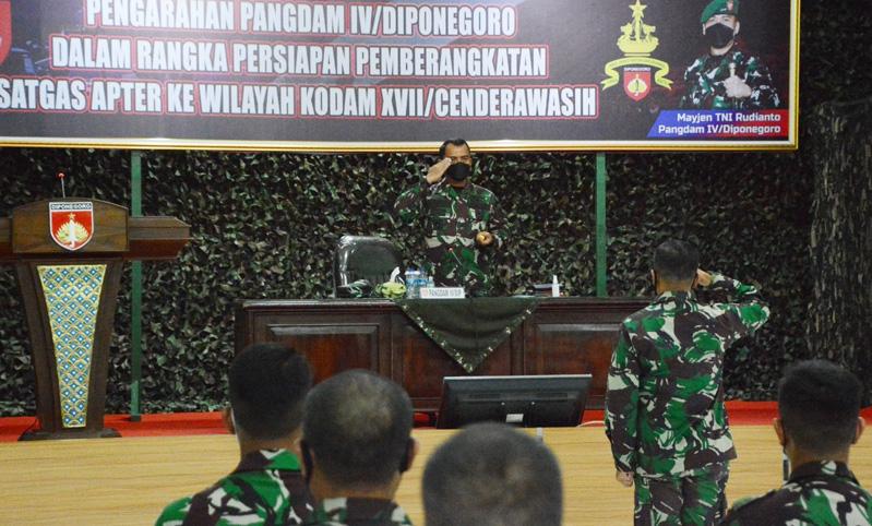 Pangdam IV/Diponegoro ke Prajurit Bhaladika : Tidak Ada Insubordinasi, Kamu Harus Kompak