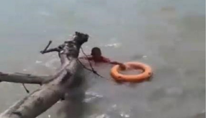 Dramatis, Penyelamatan ODGJ Terombang-ambing di Perairan Cilamaya Wetan Karawang