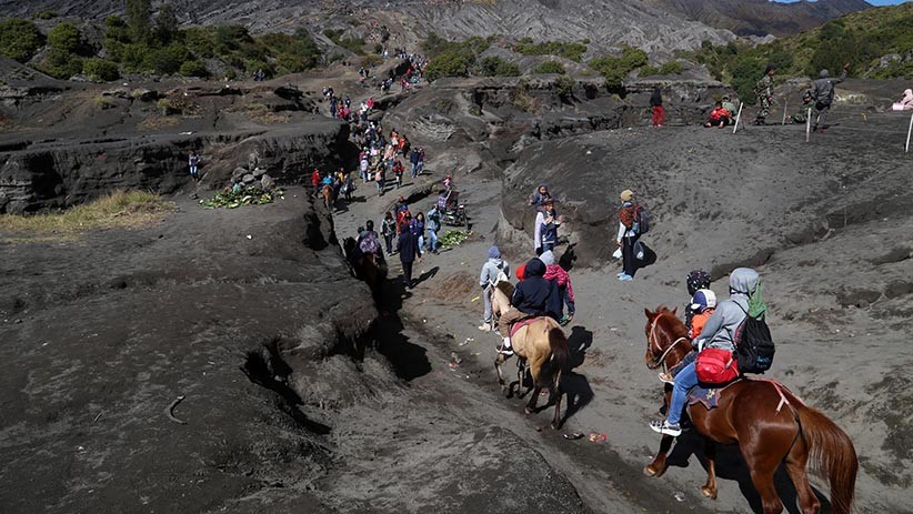 Yadnya Kasada Tanpa Wisatawan, Kuda Bromo Jadi Tunggangan Warga Tengger - Bagian 3