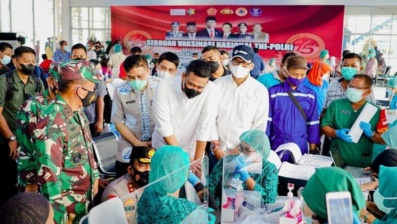 Bobby Nasution Optimistis Target Vaksinasi Covid-19 di Medan Segera Tercapai