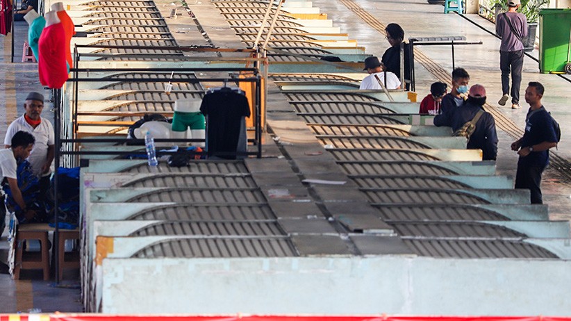 Suasana Sepi Pasar Tanah Abang - Bagian 1