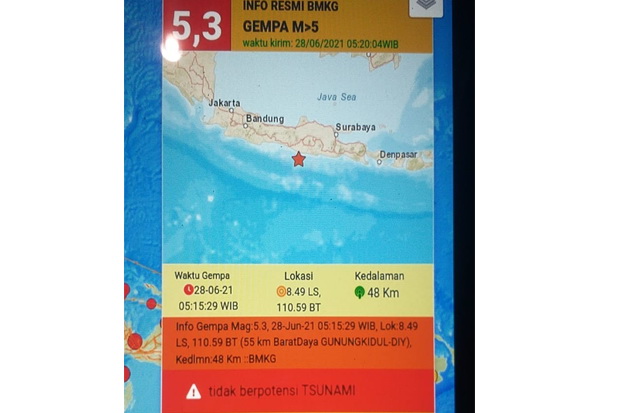 Diguncang Gempa M5,3 Warga Bantul Panik 