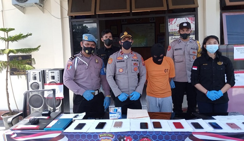 Pencuri Spesialis Rumah Kosong di Ternate Selatan Ditangkap di Kos Putri 