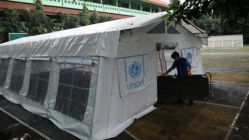 RSUD Tarakan Bangun Tenda Darurat di Halaman Sekolah - Bagian 3