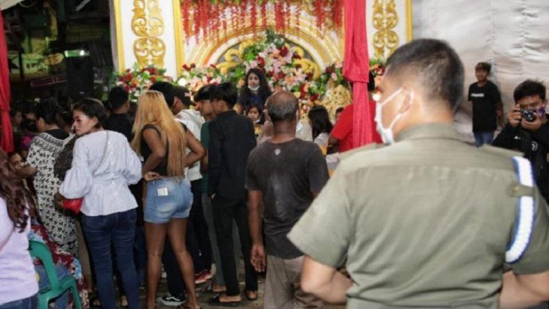 Tegas, Satpol PP Medan Bubarkan Acara Hajatan Lewati Batas Pukul 22.00