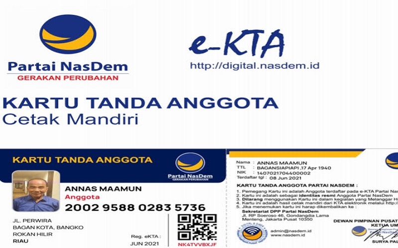 Dari Partai Golkar, Mantan Gubernur Riau Annas Maamun Loncat ke Nasdem