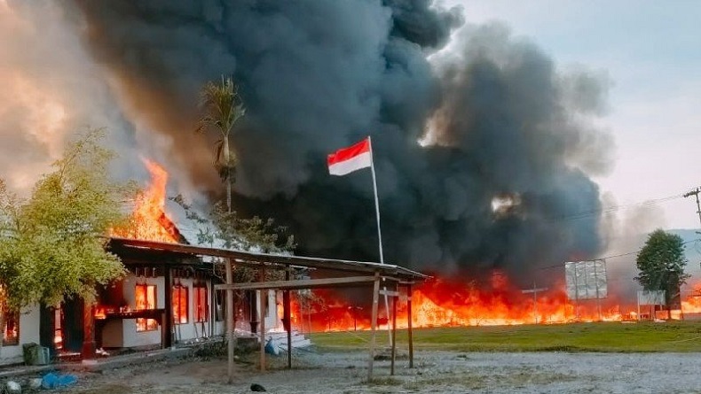 Jelang PSU di Yalimo Papua, 2 Rumah Warga Dibakar Sekelompok Orang