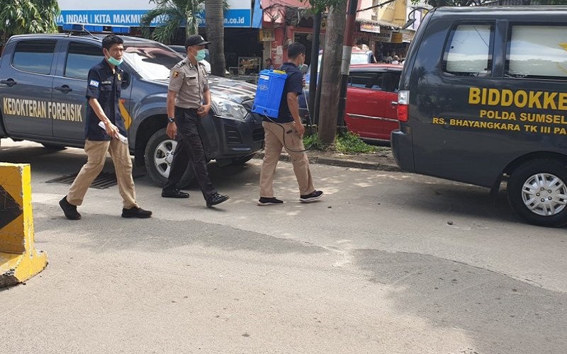 Covid-19 Melonjak, Polda Sumsel Kerahkan Personel dan Peralatan 