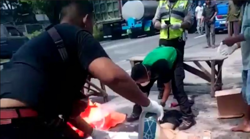 Polisi Cepek di Pasuruan Tewas Terlindas Truk Sirtu usai Menyeberangkan Kendaraan 