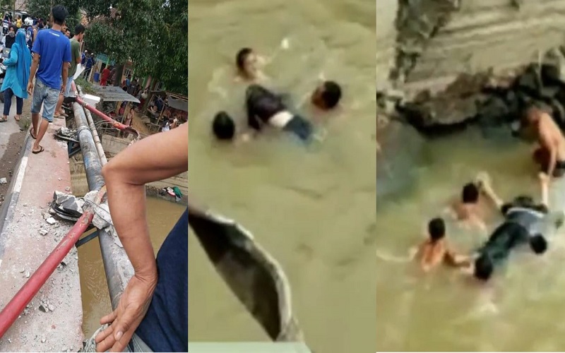 Pajero Terjun ke Sungai di Jalintim, 2 Penumpang Tewas 2 Kritis