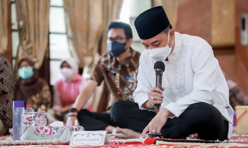 Istigasah Atasi Covid-19, Wali Kota: Saya Rela Jabatan Ini Ditukar Kesehatan Warga Surabaya