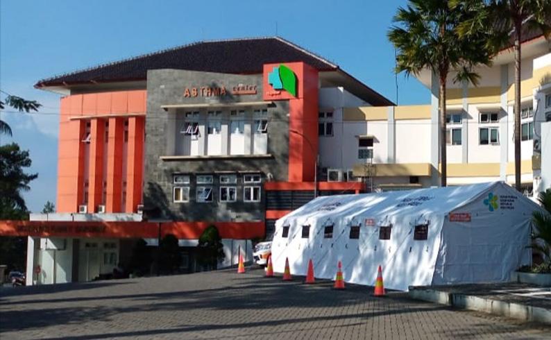 Antisipasi Lonjakan Pasien Covid-19, RSP Ario Wirawan Salatiga Dirikan Tenda Darurat
