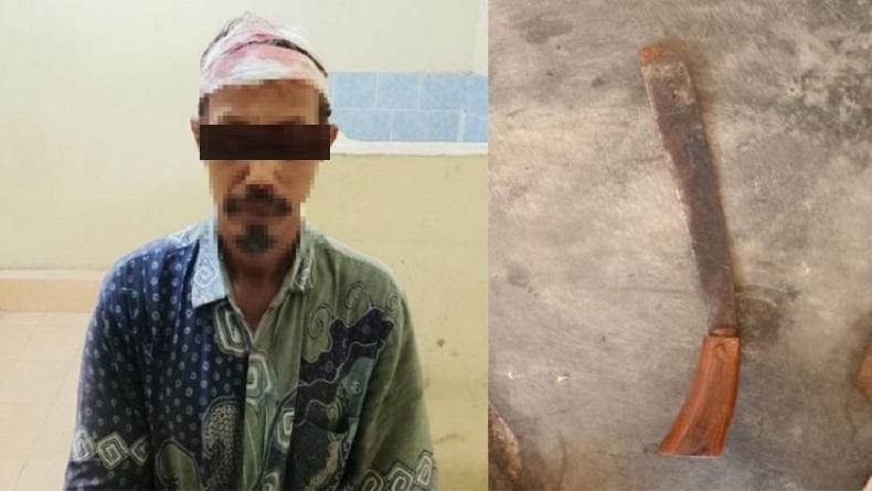 Ancam Pakai Golok, Ayah di Tulang Bawang Cabuli Anak Tiri di Kebun Karet