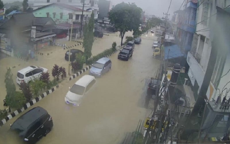 Hujan Deras, Sejumlah Titik Di Samarinda Terendam Banjir