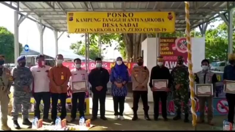 Desa Sadai Jadi Kampung Tangguh Antinarkoba Pertama di Bangka Selatan