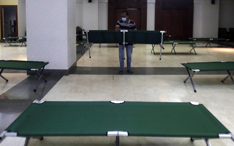  Gedung Serbaguna Kantor Wali Kota Jaksel Disulap jadi Tempat Isolasi Pasien OTG Covid-19 - Bagian 3