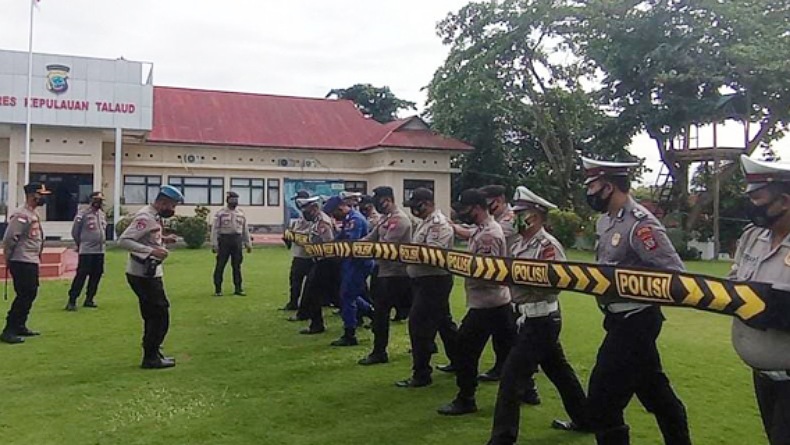 Jelang Pilkades di 43 Desa, Polres Kepulauan Talaud Siapkan Personel Pengendalian Massa