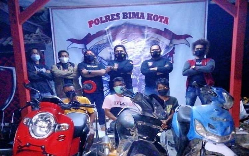 Kawanan Curanmor 9 TKP di Bima Ditangkap, Barang Bukti Ditemukan di Kebun
