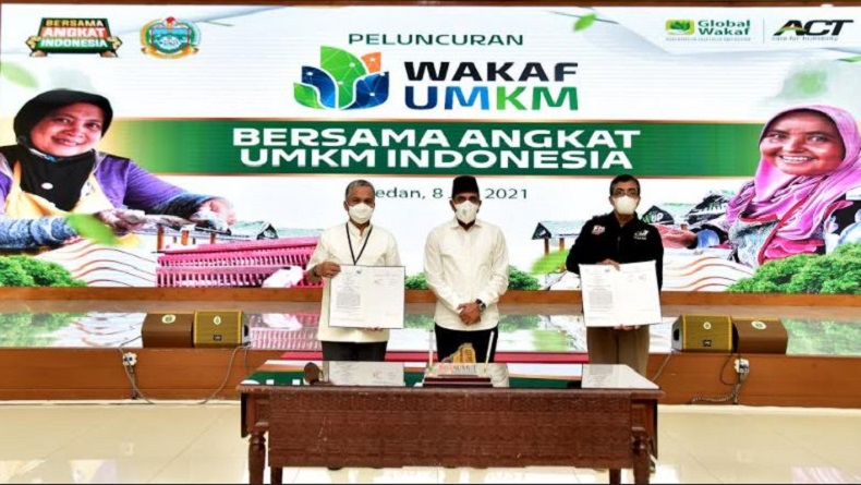 Pulihkan Ekonomi di Tengah Pandemi, Edy Rahmayadi Luncurkan Wakaf Modal Usaha Mikro