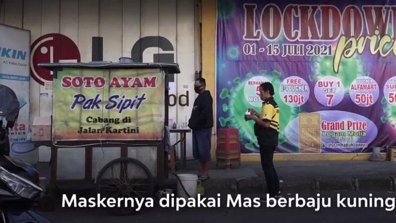 Ganjar Tegur Warga Ngeyel Makan di Warung: Aku Ngerti Sampeyan Ganteng, tapi Harus Pakai Masker
