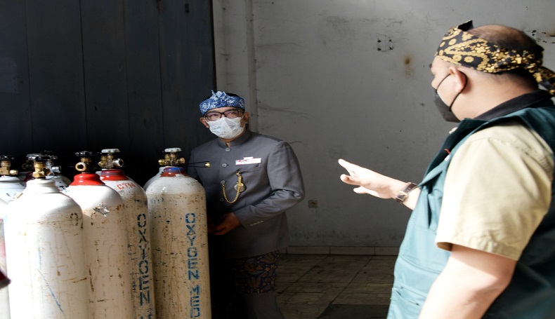 Tingkatkan Produksi, Pemkot Bandung Pastikan Suplai Oksigen Mencukupi 