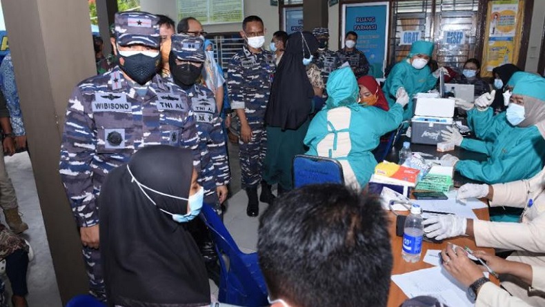Serbuan Vaksinasi Lantamal I Belawan Capai 6.581 Masyarakat Maritim