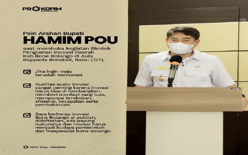 Hamim Pou: Bone Bolango Memiliki Banyak Inovasi Daerah