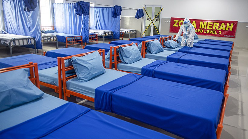 RS Darurat Pangkalan Marinir Tampung 500 Pasien Positif Covid-19 - Bagian 1