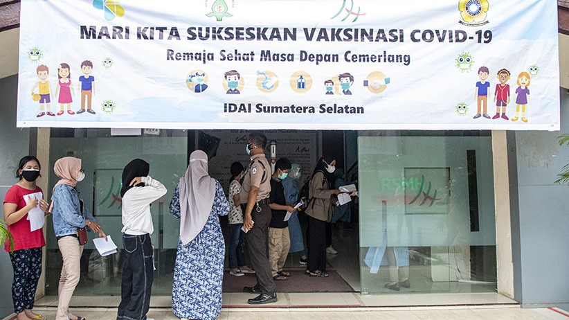 1.000 Anak di Palembang Disuntik Vaksin Covid-19 Setiap Hari - Bagian 1