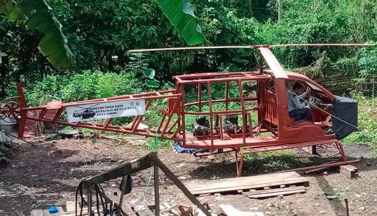 Jika Terbang, Helikopter Buatan Kakek Asal Jambi Akan Dipakai Bantu Pemadaman Karhutla