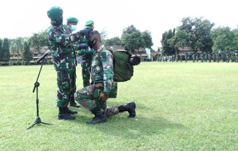 240 Siswa Dikjurbaif Rindam IV/Diponegoro Resmi Jadi Keluarga Besar Korps Infanteri