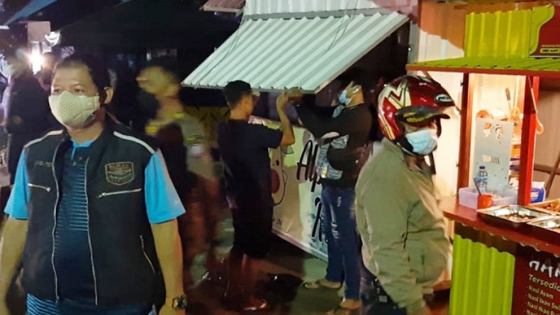 Polres Gorontalo Kota Patroli Penerapan Prokes Covid-19 saat PPKM