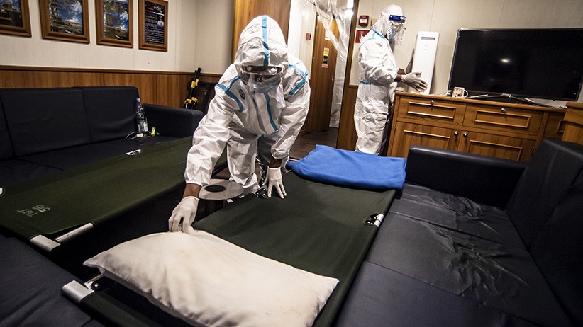 Bantu Perangi Wabah, KRI Bima Suci Siapkan Fasilitas Perawatan Pasien Covid-19 - Bagian 3